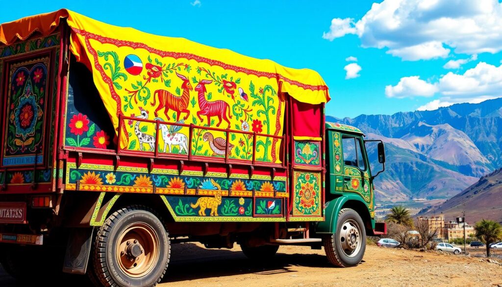 traditional Pakistani truck painting